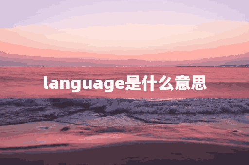 language是什么意思